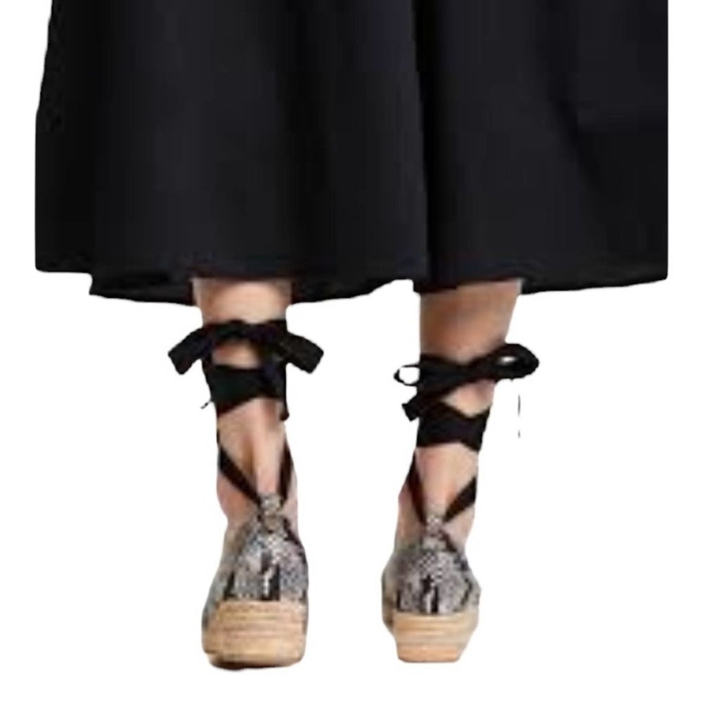 Tory Burch Black and Gray Espadrilles